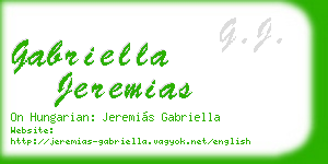 gabriella jeremias business card